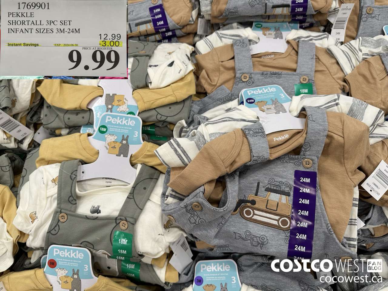 1769901 PEKKLE SHORTALL 3PC SET INFANT SIZES 3M-24M ($3.00 INSTANT SAVINGS EXPIRES ON 2024-06-30) $9.99