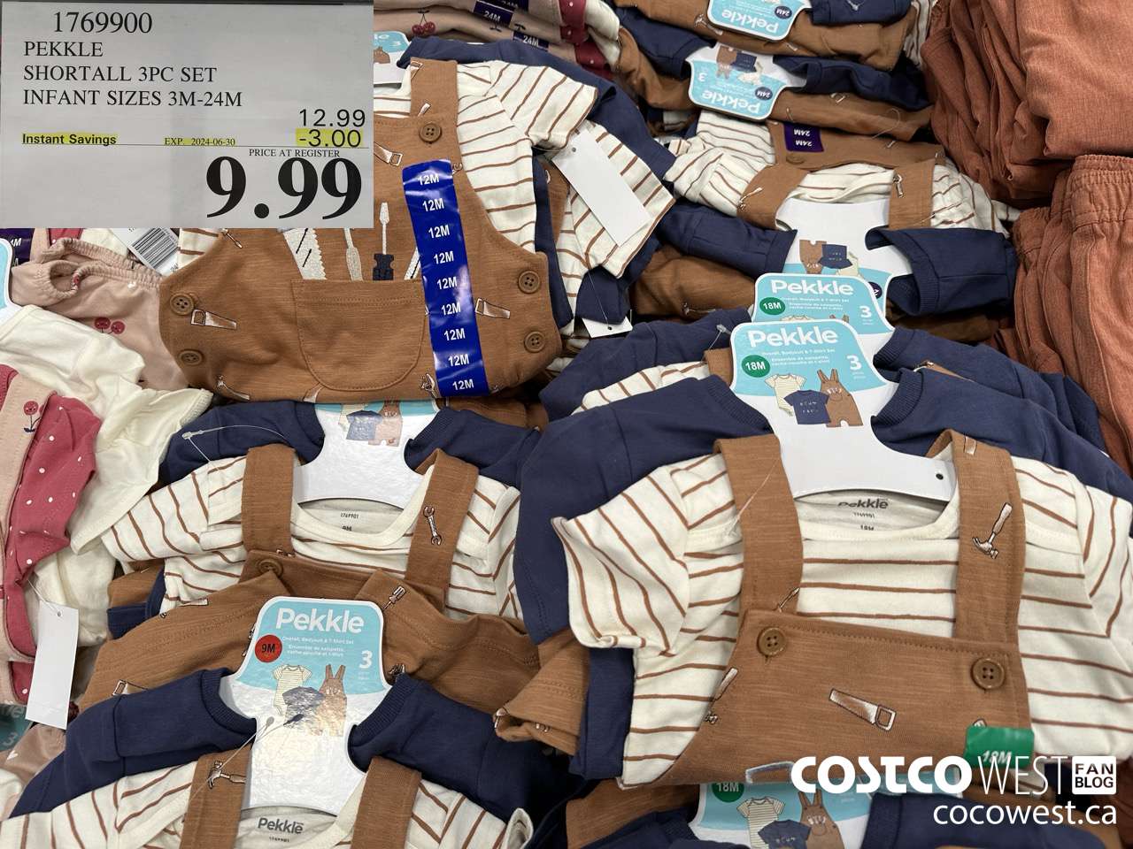 1769900 PEKKLE SHORTALL 3PC SET INFANT SIZES 3M-24M ($3.00 INSTANT SAVINGS EXPIRES ON 2024-06-30) $9.99