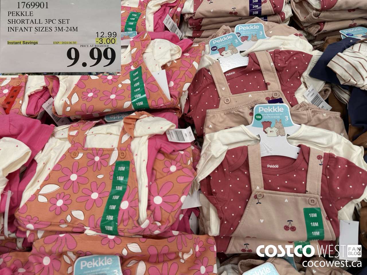 1769901 PEKKLE SHORTALL 3PC SET INFANT SIZES 3M-24M ($3.00 INSTANT SAVINGS EXPIRES ON 2024-06-30) $9.99