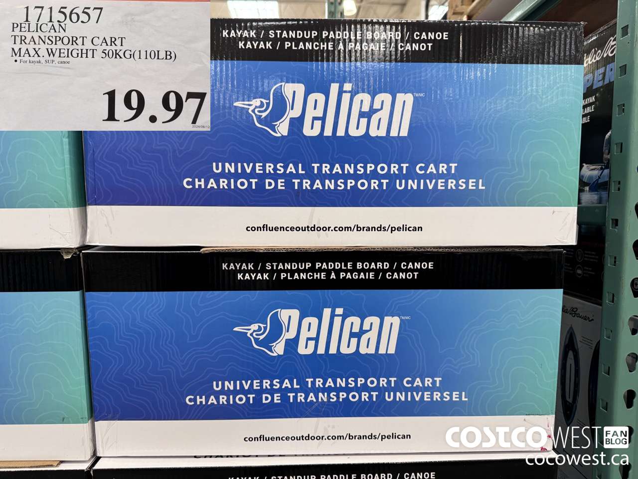 1715657 PELICAN TRANSPORT CART MAX. WEIGHT 50KG (110LB) $19.97