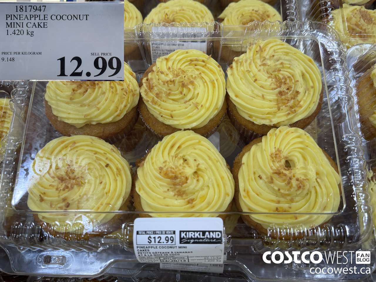 1817947 PINEAPPLE COCONUT MINI CAKE 1.420 KG $12.99