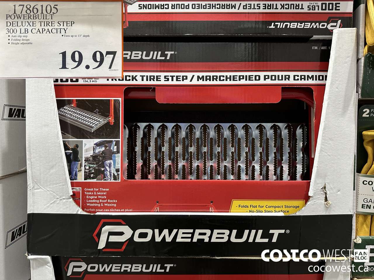 1786105 POWERBUILT DELUXE TIRE STEP 300LB  $19.97