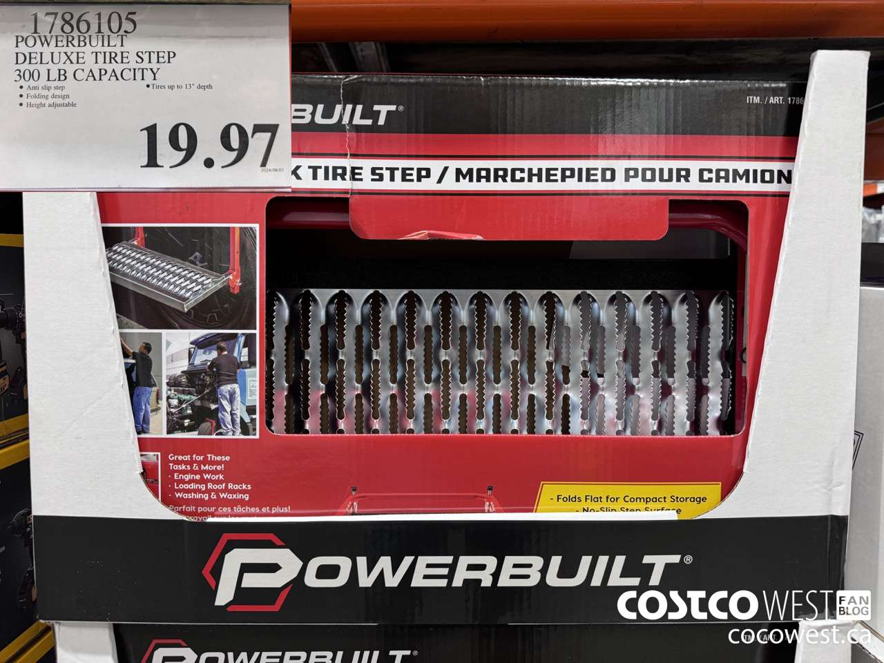 1786105 POWERBUILT DELUXE TIRE STEP 300LB  $19.97