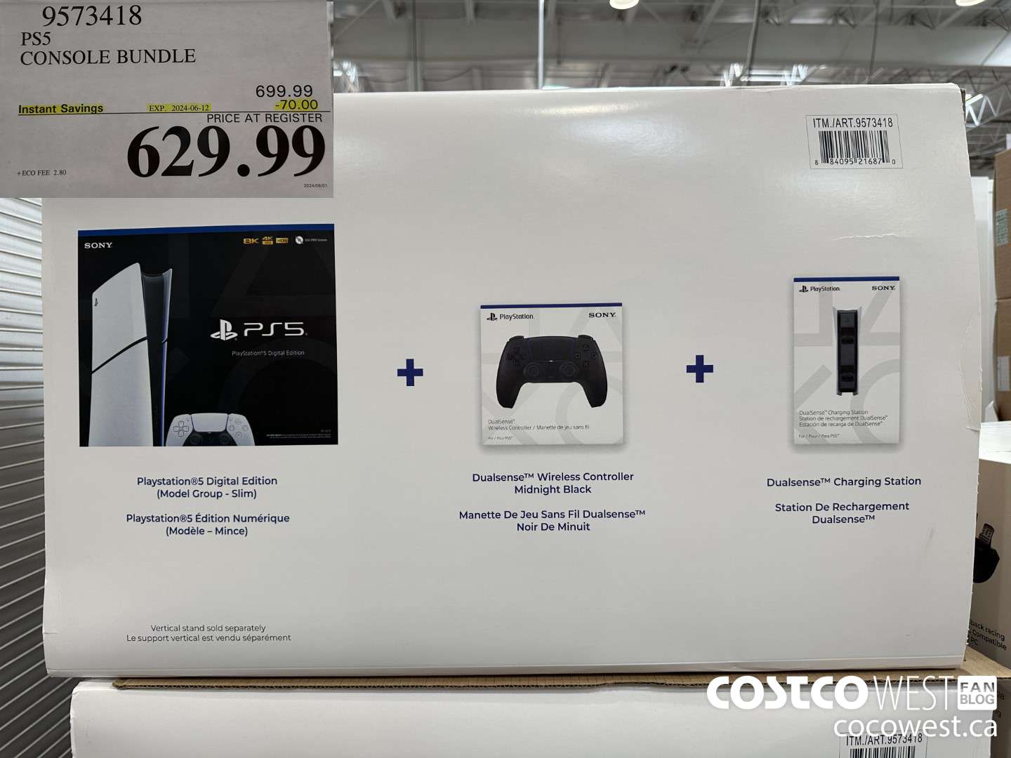 9573418 PS5 CONSOLE BUNDLE ($70.00 INSTANT SAVINGS EXPIRES ON 2024-06-12) $629.99