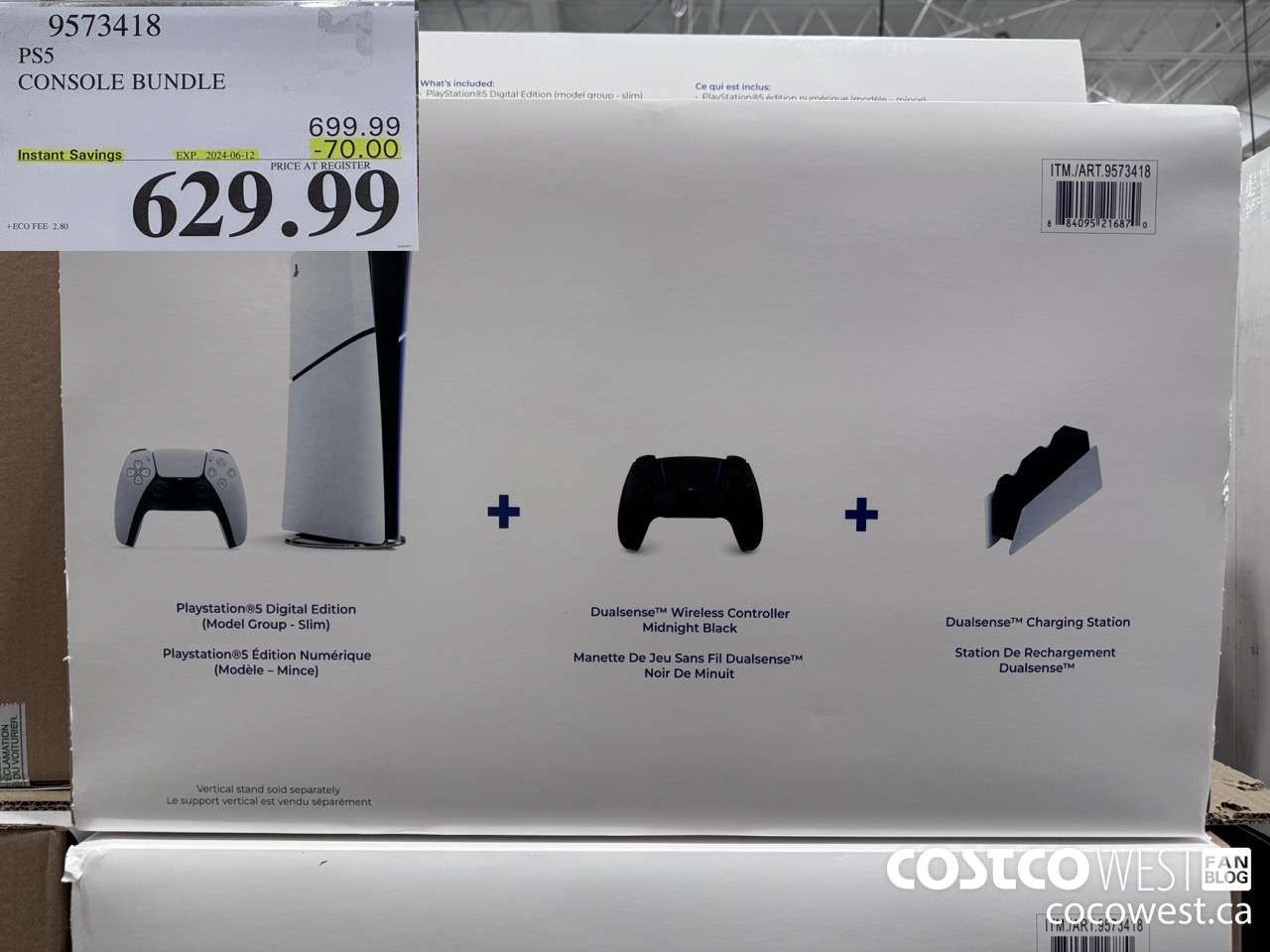 9573418 PS5 CONSOLE BUNDLE ($70.00 INSTANT SAVINGS EXPIRES ON 2024-06-12) $629.99