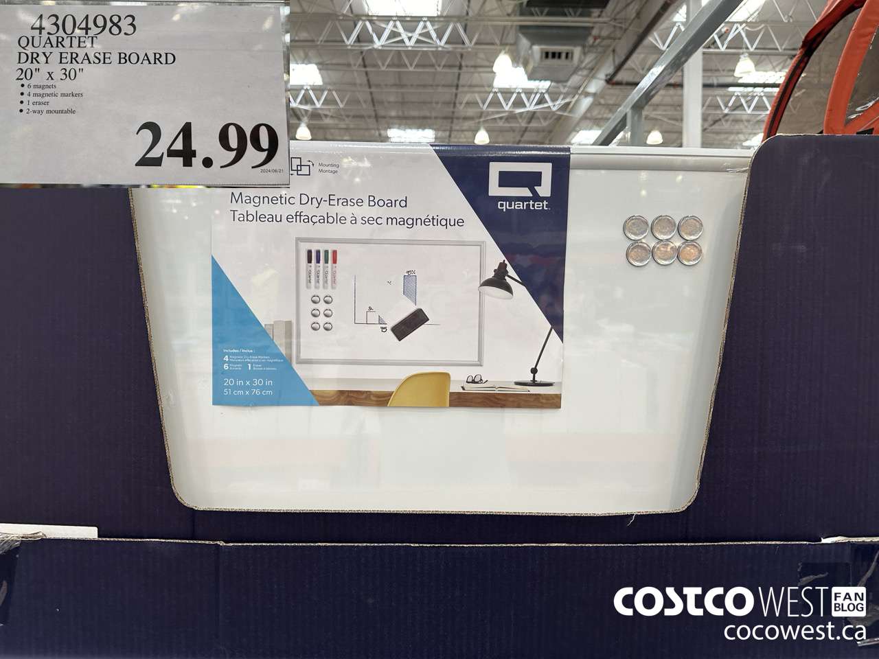 4304983 QUARTET DRY ERASE BOARD 20