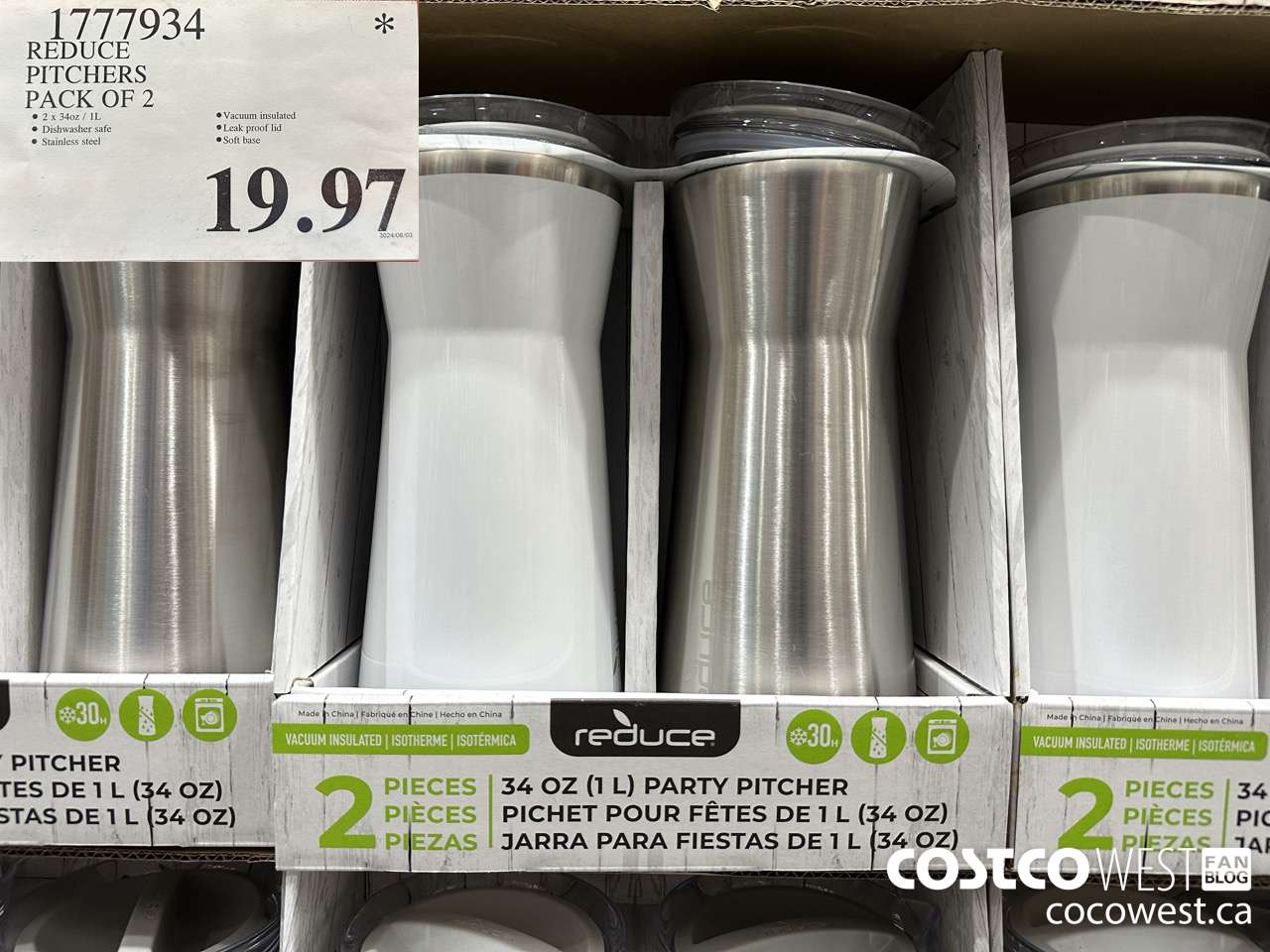 1777934 REDUCE PITCHERS PACK OF 2 $19.97