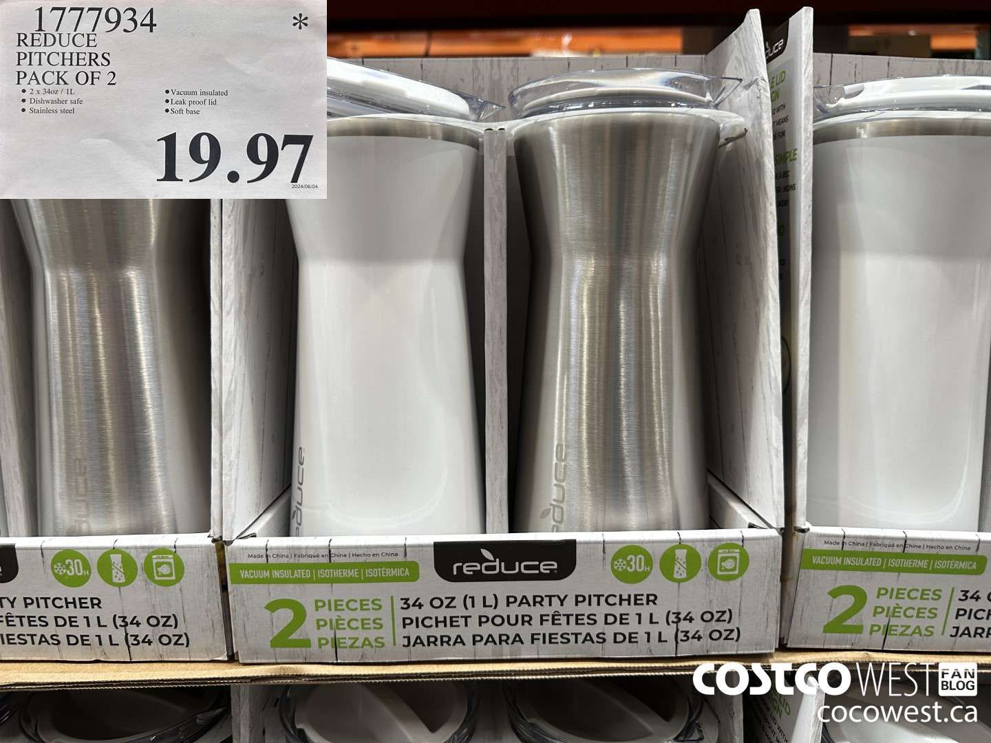 1777934 REDUCE PITCHERS PACK OF 2 $19.97