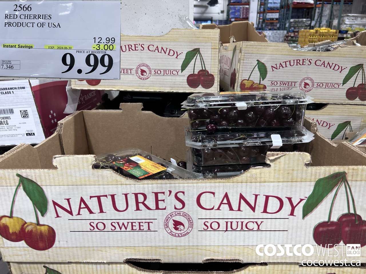 2566 RED CHERRIES PRODUCT OF USA ($3.00 INSTANT SAVINGS EXPIRES ON 2024-06-30) $9.99