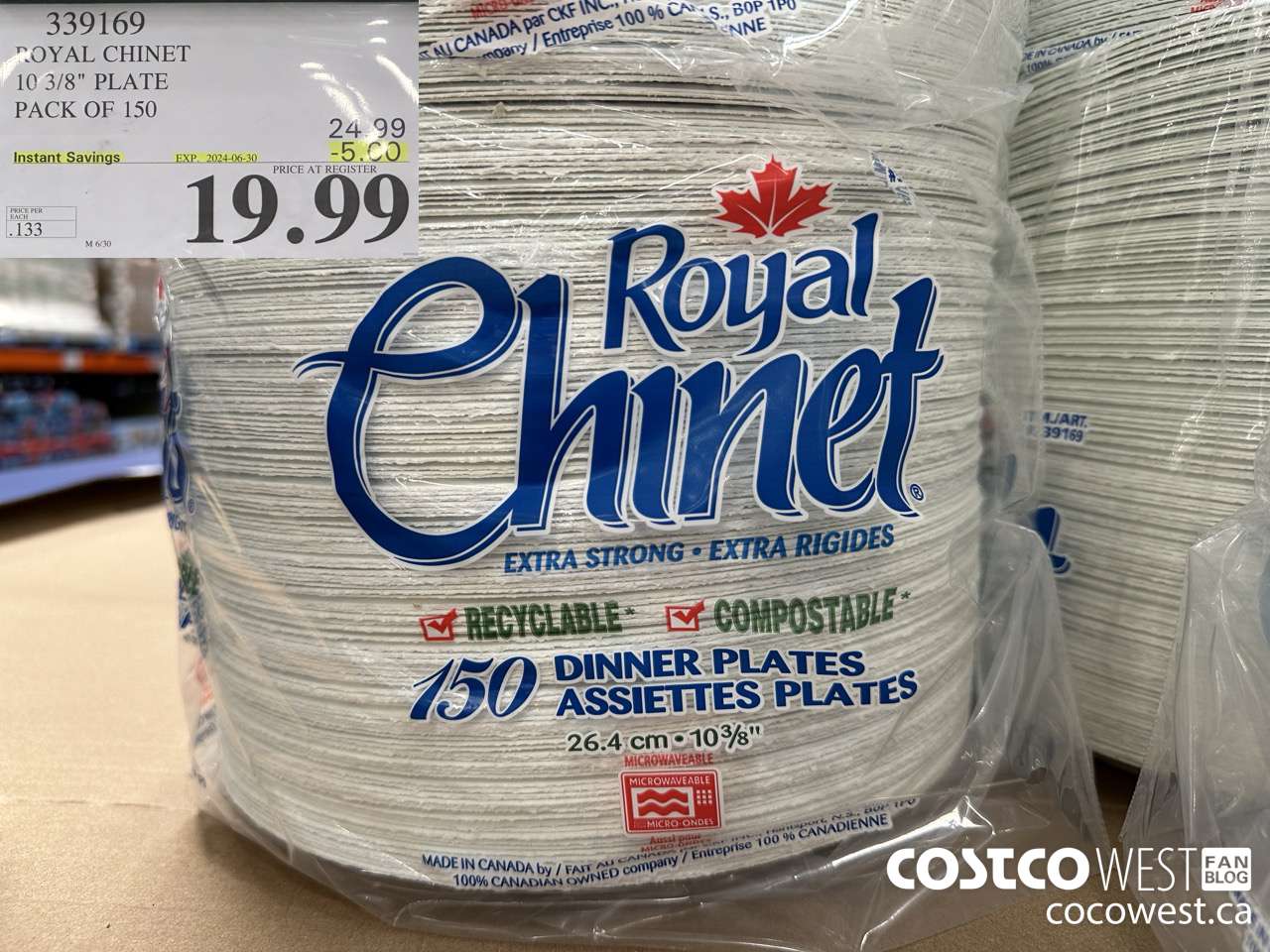 339169 ROYAL CHINET 10 3/8