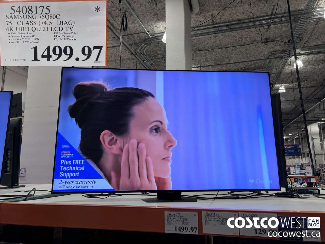 5408175 SAMSUNG 75Q80C 75