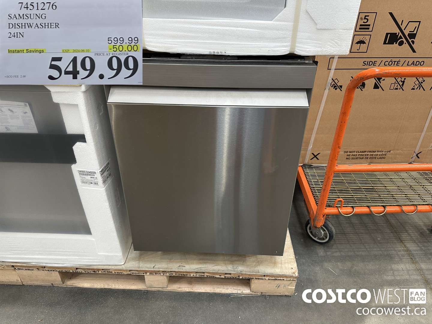 7451276 SAMSUNG DISHWASHER 24IN ($50.00 INSTANT SAVINGS EXPIRES ON 2024-06-10) $549.99