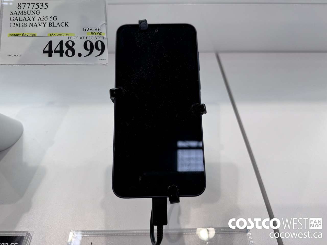 8777535 SAMSUNG GALAXY A35 5G 128GB NAVY BLACK ($80.00 INSTANT SAVINGS EXPIRES ON 2024-07-04) $448.99