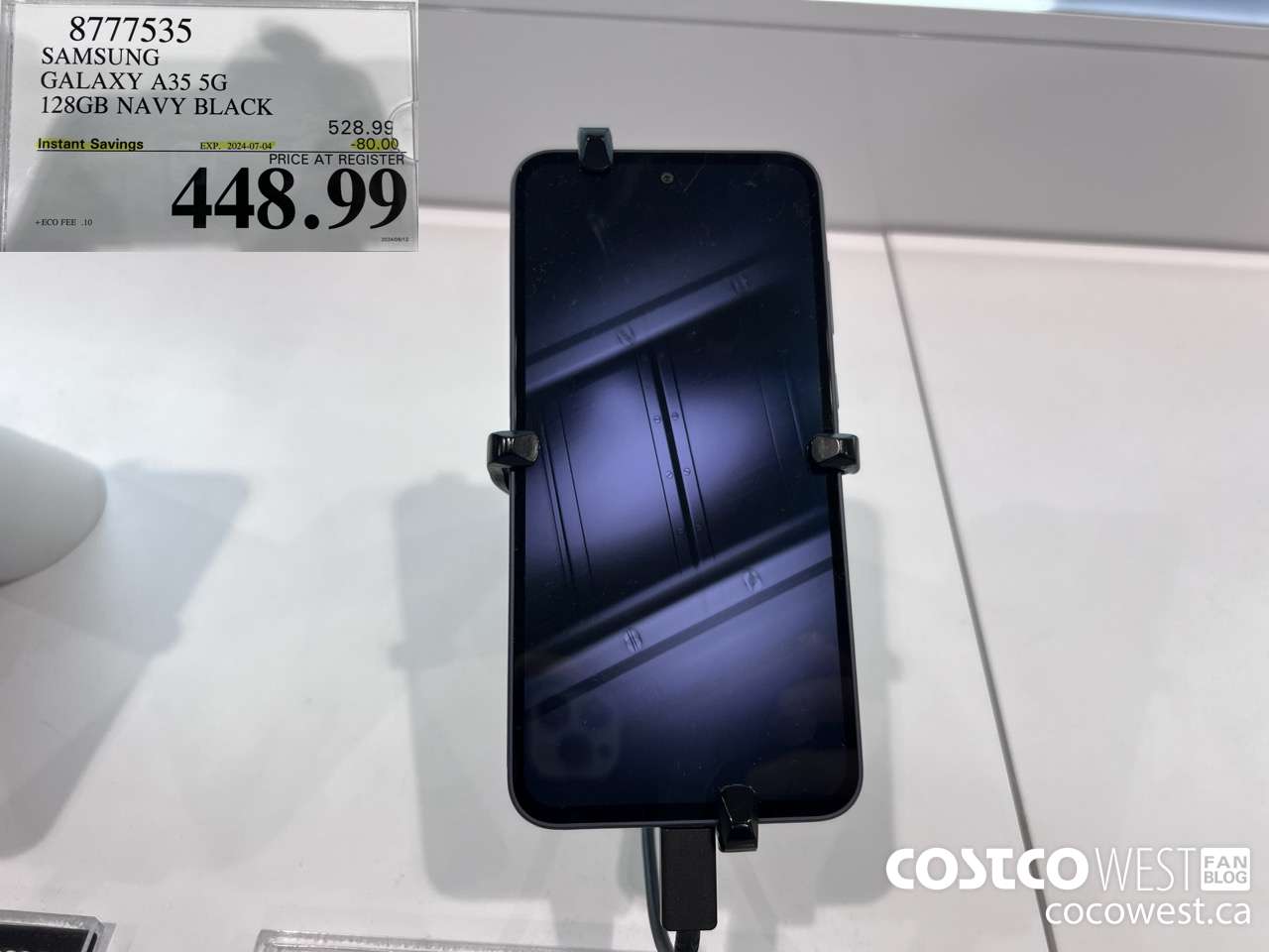 8777535 SAMSUNG GALAXY A35 5G 128GB NAVY BLACK ($80.00 INSTANT SAVINGS EXPIRES ON 2024-07-04) $448.99