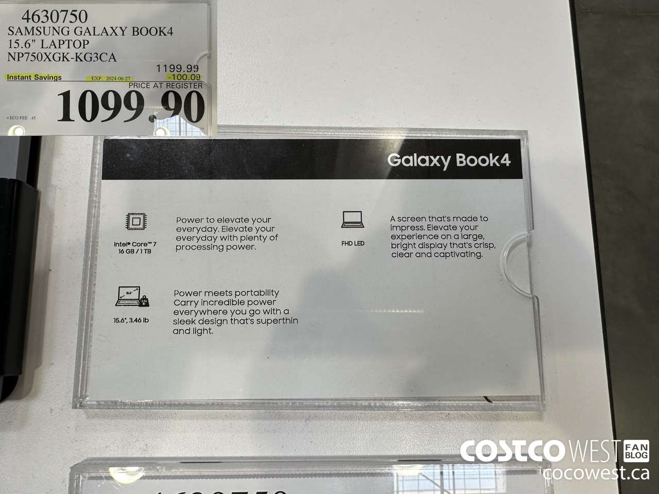 4630750 SAMSUNG GALAXY BOOK4 15.6