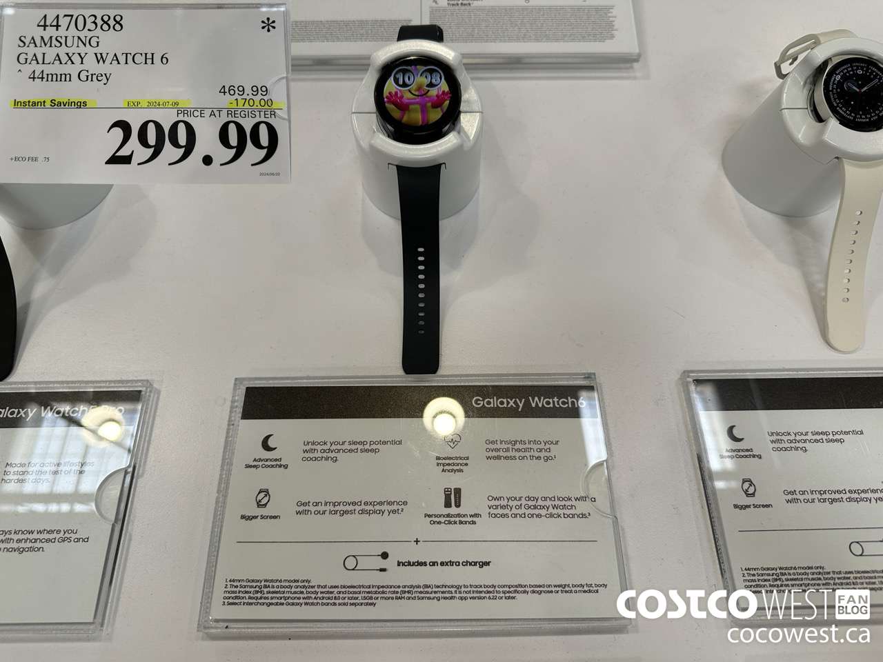 4470388 SAMSUNG GALAXY WATCH 6 44MM GREY ($170.00 INSTANT SAVINGS EXPIRES ON 2024-07-09) $299.99