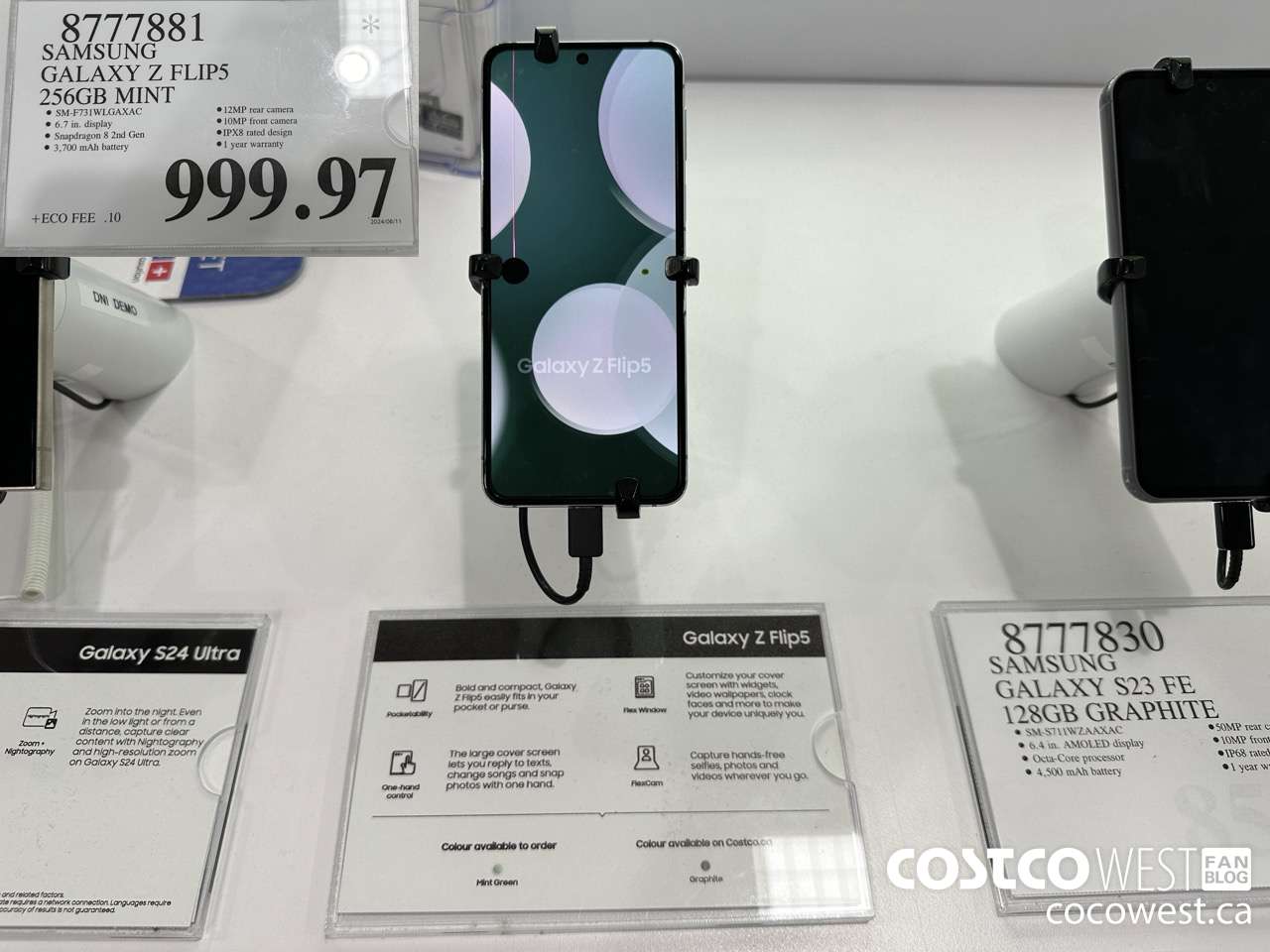 8777881 SAMSUNG GALAXY Z FLIP5 256GB MINT $999.97