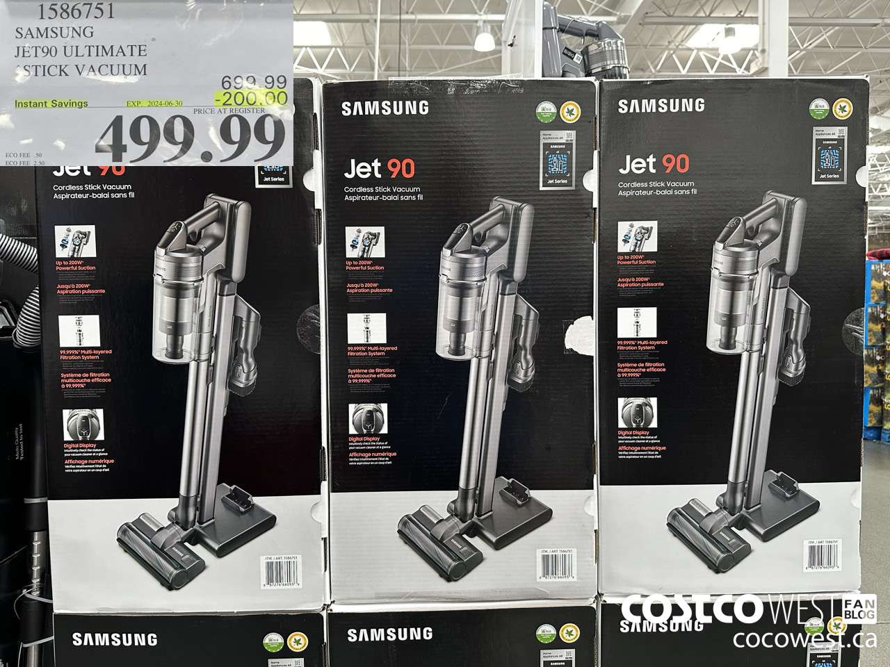 1586751 SAMSUNG JET90 ULTIMATE STICK VACUUM ($200.00 INSTANT SAVINGS EXPIRES ON 2024-06-30) $499.99