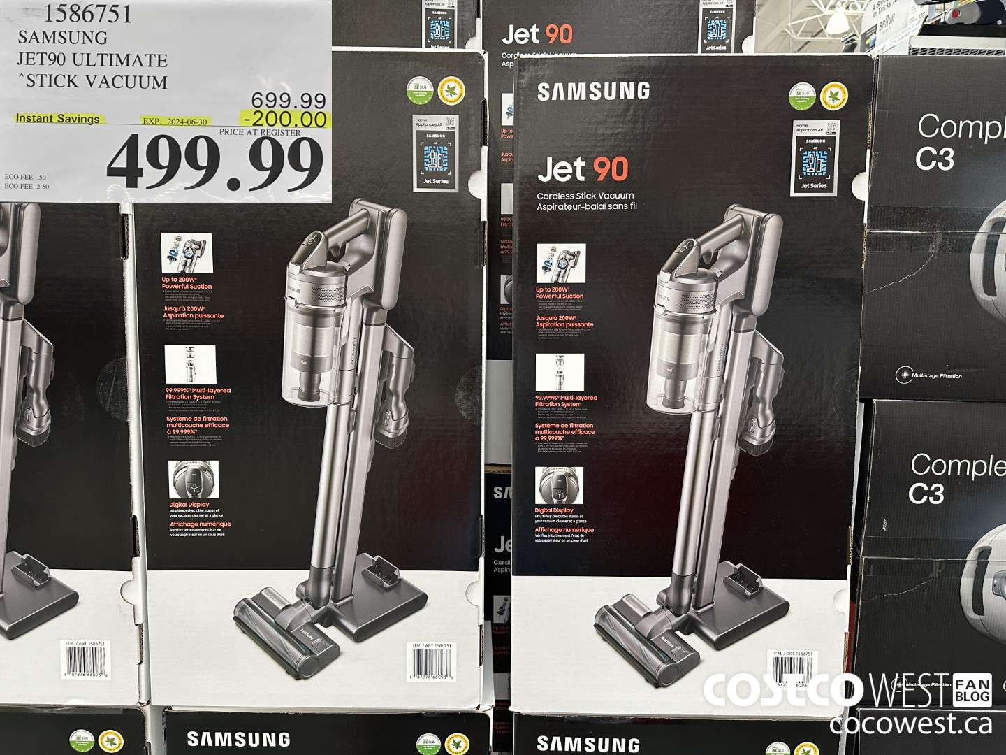 1586751 SAMSUNG JET90 ULTIMATE STICK VACUUM ($200.00 INSTANT SAVINGS EXPIRES ON 2024-06-30) $499.99