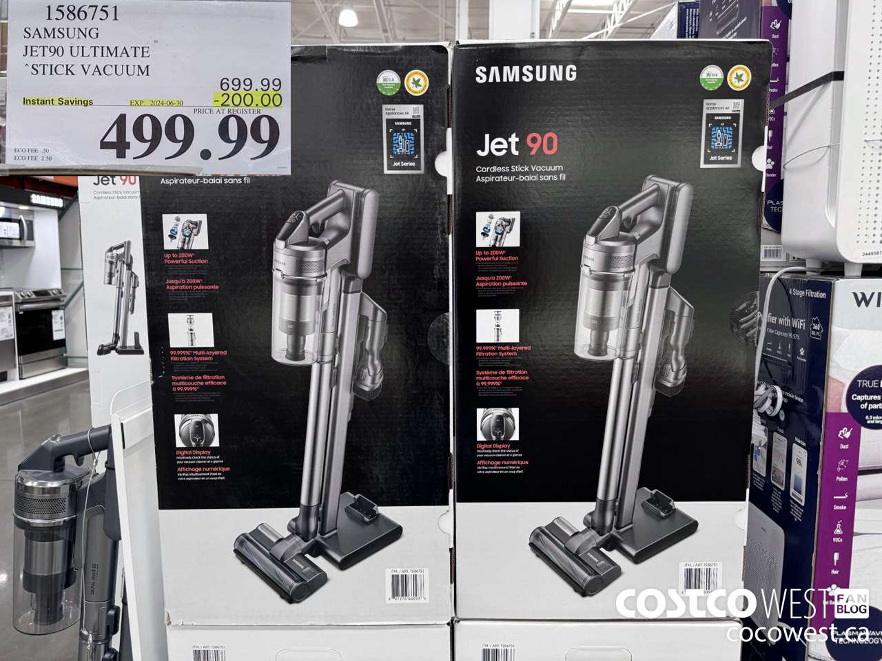 1586751 SAMSUNG JET90 ULTIMATE STICK VACUUM ($200.00 INSTANT SAVINGS EXPIRES ON 2024-06-30) $499.99