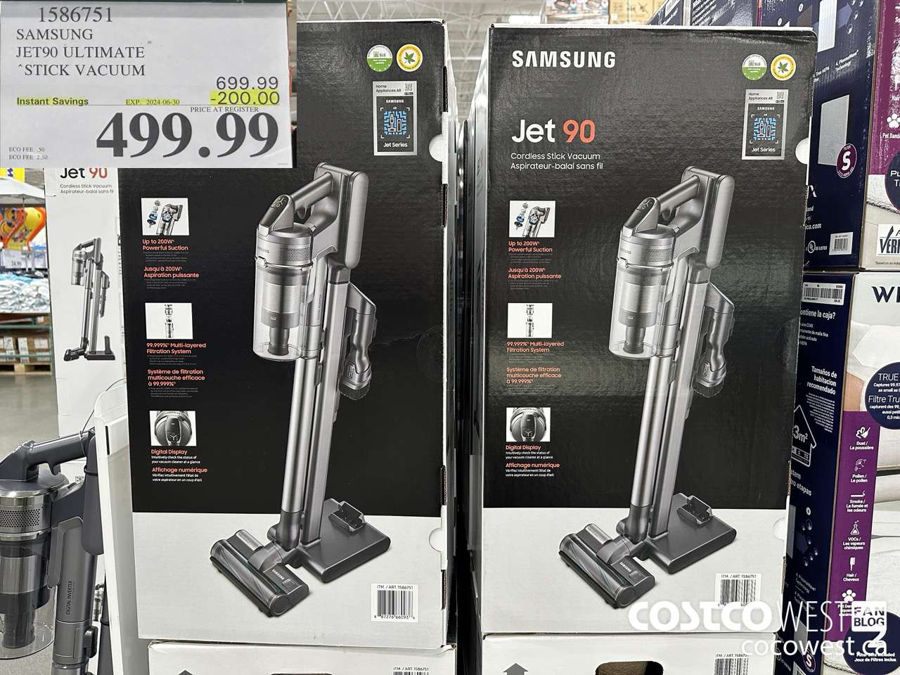 1586751 SAMSUNG JET90 ULTIMATE STICK VACUUM ($200.00 INSTANT SAVINGS EXPIRES ON 2024-06-30) $499.99
