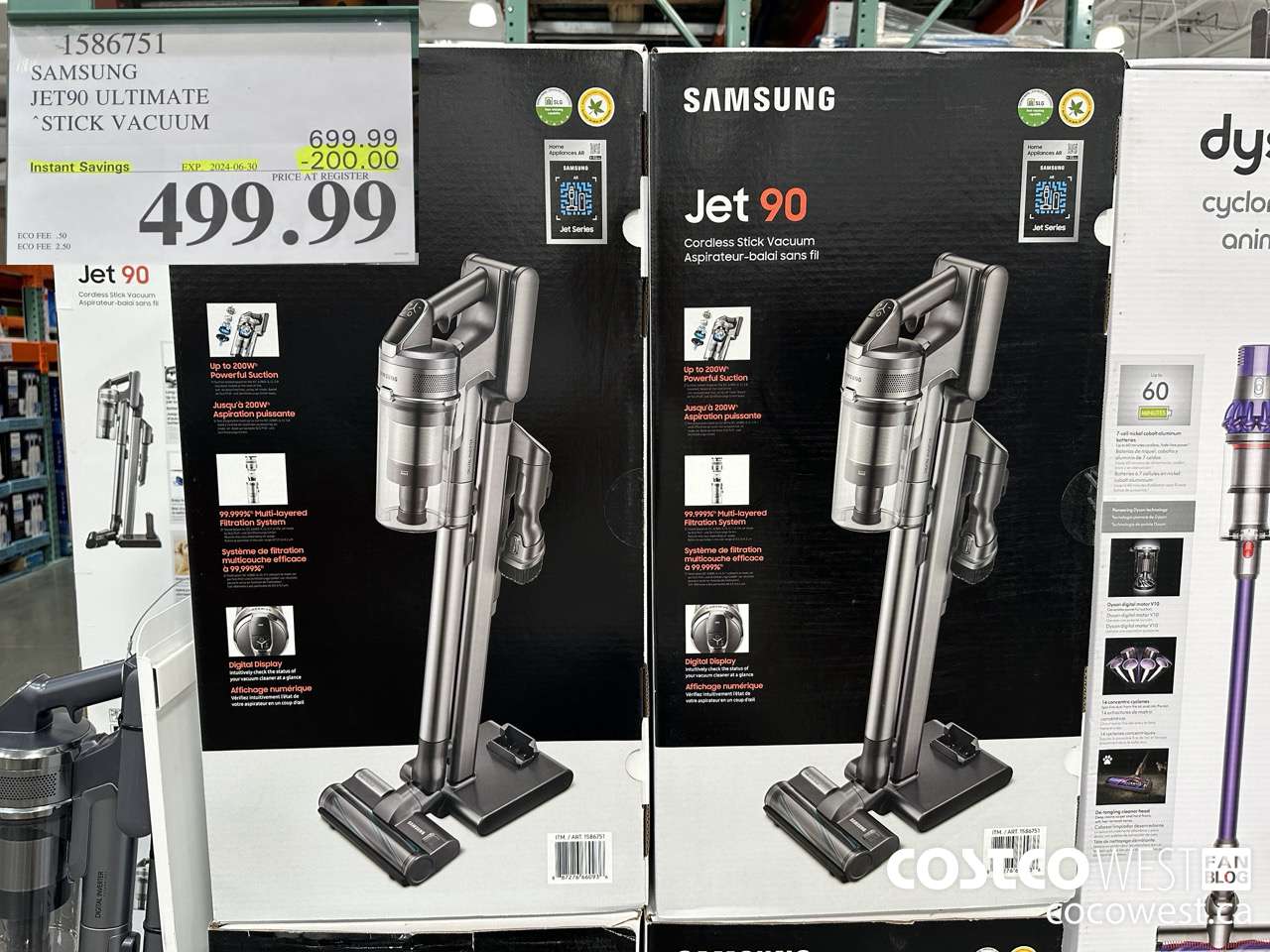 1586751 SAMSUNG JET90 ULTIMATE STICK VACUUM ($200.00 INSTANT SAVINGS EXPIRES ON 2024-06-30) $499.99