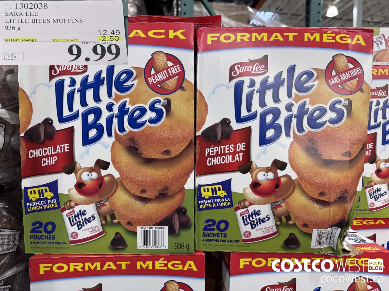 1302038 SARA LEE LITTLE BITES 936 G ($2.50 INSTANT SAVINGS EXPIRES ON 2024-06-23) $9.99