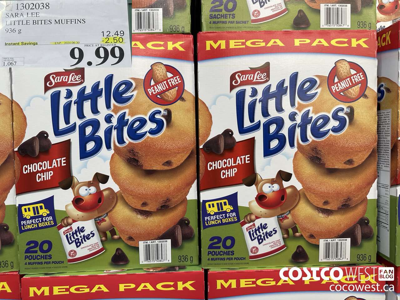 1302038 SARA LEE LITTLE BITES 936 G ($2.50 INSTANT SAVINGS EXPIRES ON 2024-06-30) $9.99