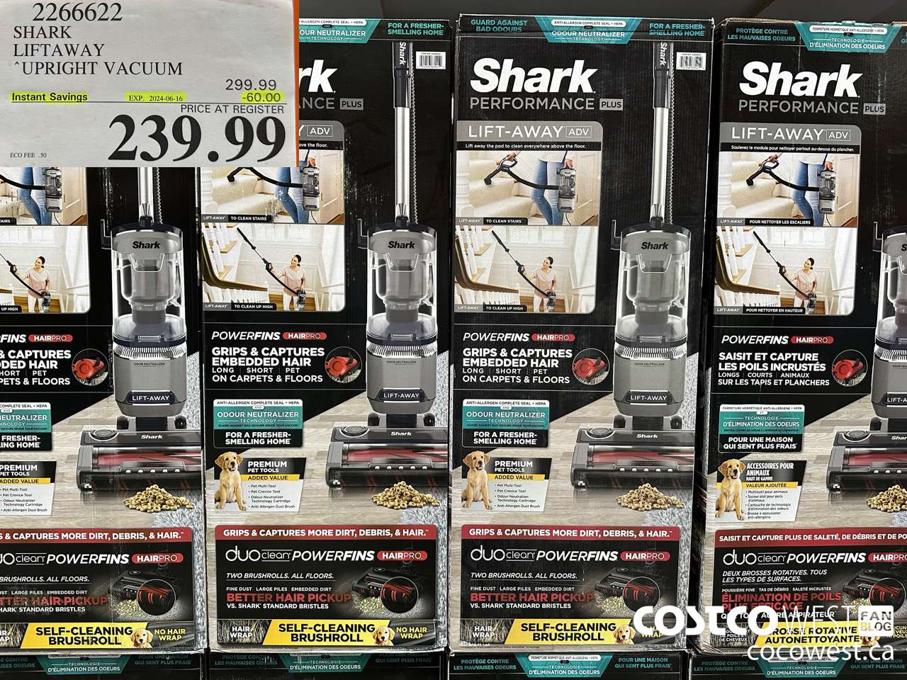 2266622 SHARK PERFORMANCE PLUS UPRIGHT VACUUM WITH ODOR NEUTRALIZER TECH ($60.00 INSTANT SAVINGS EXPIRES ON 2024-06-16) $239.99
