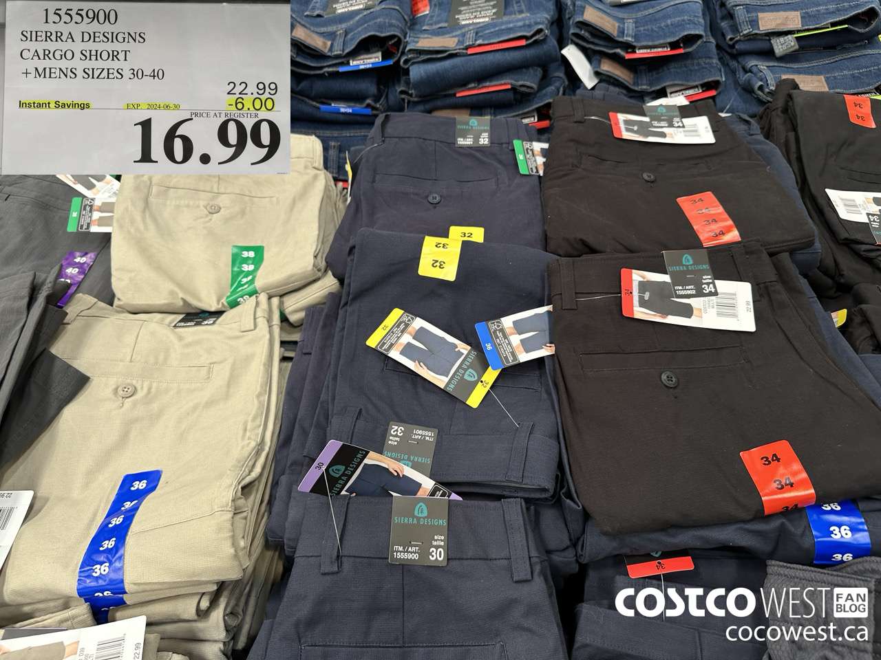 1555900 SIERRA DESIGN TECH SHORT MENS SIZES 30-40 ($6.00 INSTANT SAVINGS EXPIRES ON 2024-06-30) $16.99