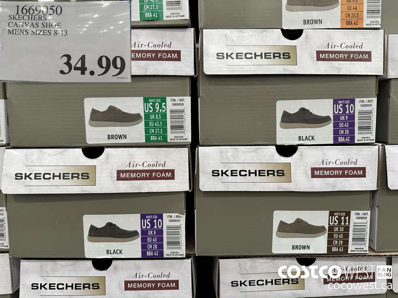 1669050 SKECHERS CANVAS SHOE MENS SIZES 8-13 $34.99