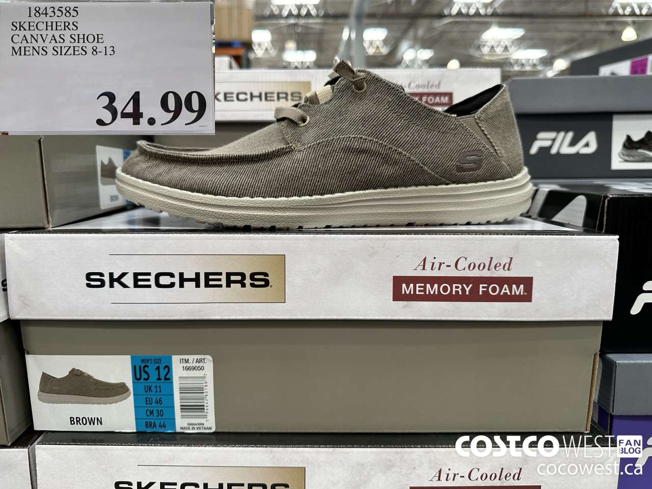 1843585 SKECHERS CANVAS SHOE MENS SIZES 8-13 $34.99