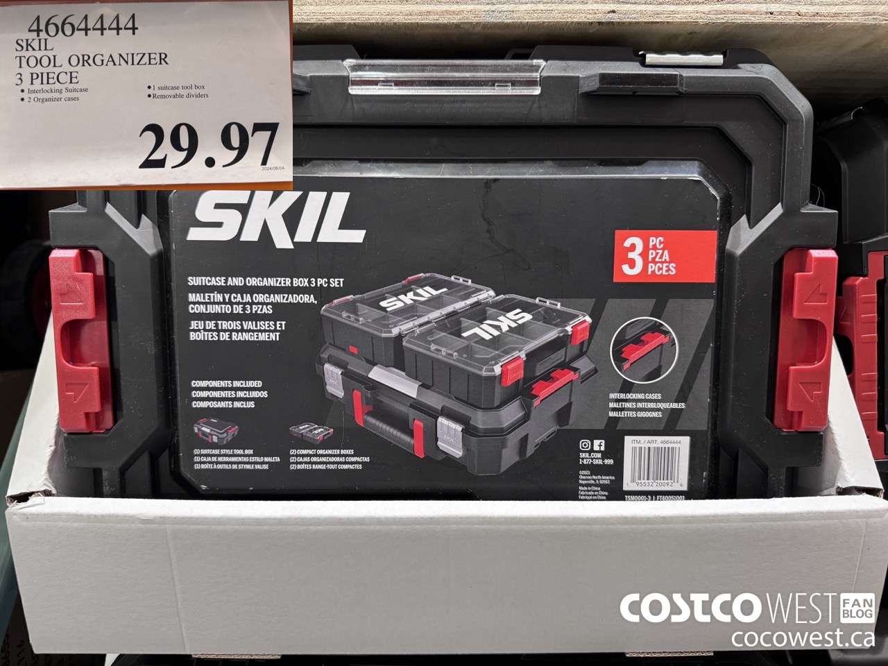 4664444 SKIL TOOL ORGANIZER 3 PIECE $29.97