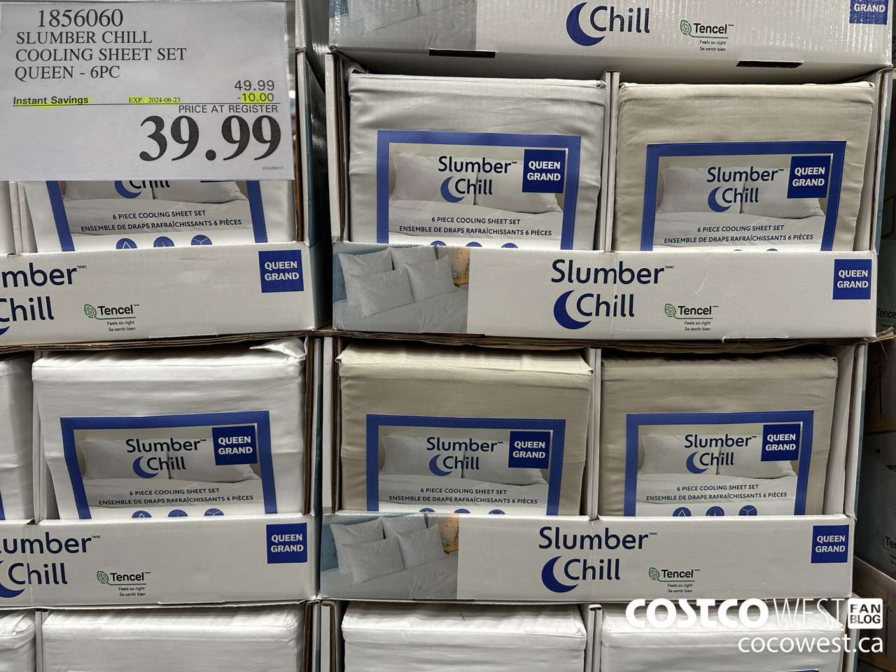 1856060 SLUMBER CHILL COOKING SHEET SET QUEEN 6PC ($10.00 INSTANT SAVINGS EXPIRES ON 2024-06-23) $39.99