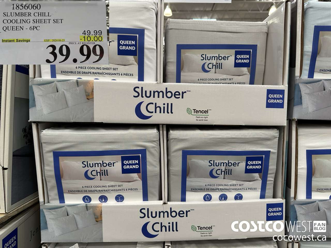 1856060 SLUMBER CHILL COOKING SHEET SET QUEEN 6PC ($10.00 INSTANT SAVINGS EXPIRES ON 2024-06-23) $39.99