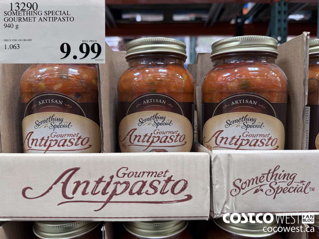13290 SOMETHING SPECIAL GOURMET ANTIPASTO 940 g $9.99