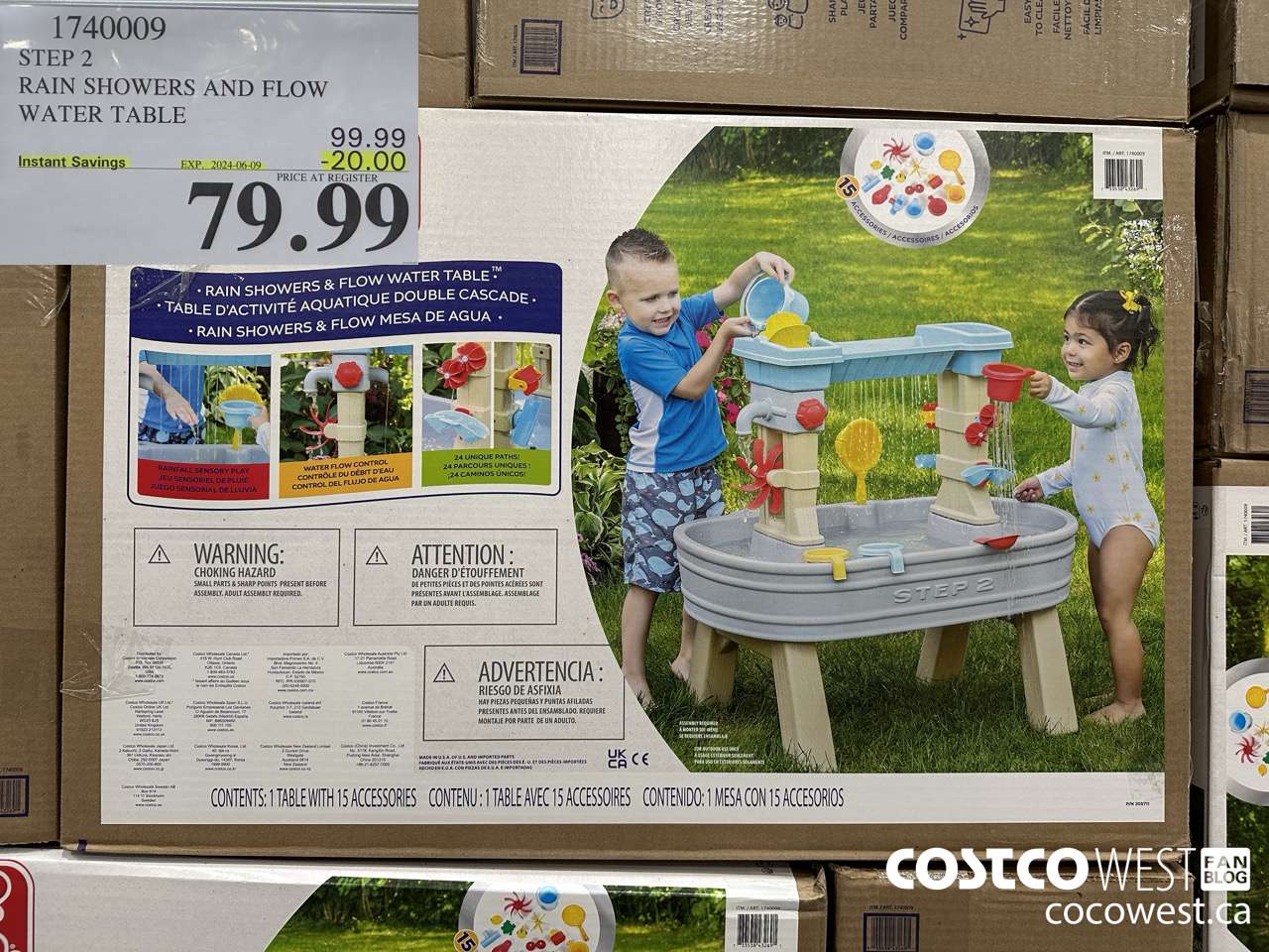 1740009 STEP 2 RAIN SHOWERS AND FLOW WATER TABLE ($20.00 INSTANT SAVINGS EXPIRES ON 2024-06-09) $79.99
