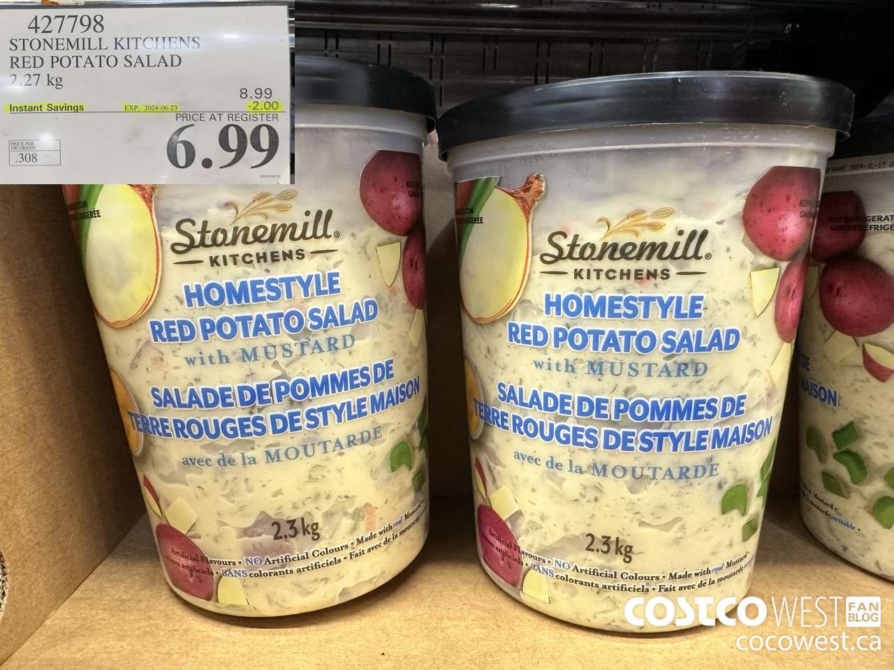 427798 STONEMILL KITCHENS RED POTATO SALAD 2.27 kg ($2.00 INSTANT SAVINGS EXPIRES ON 2024-06-23) $6.99