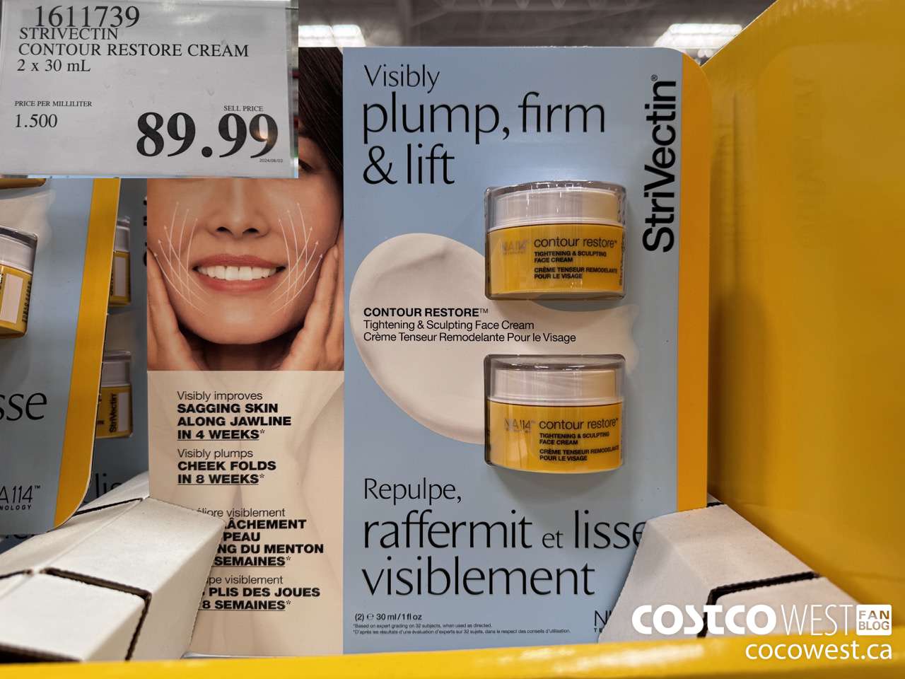 1611739 STRIVECTIN CONTOUR RESTORE CREAM 2 X 30 ML $89.99