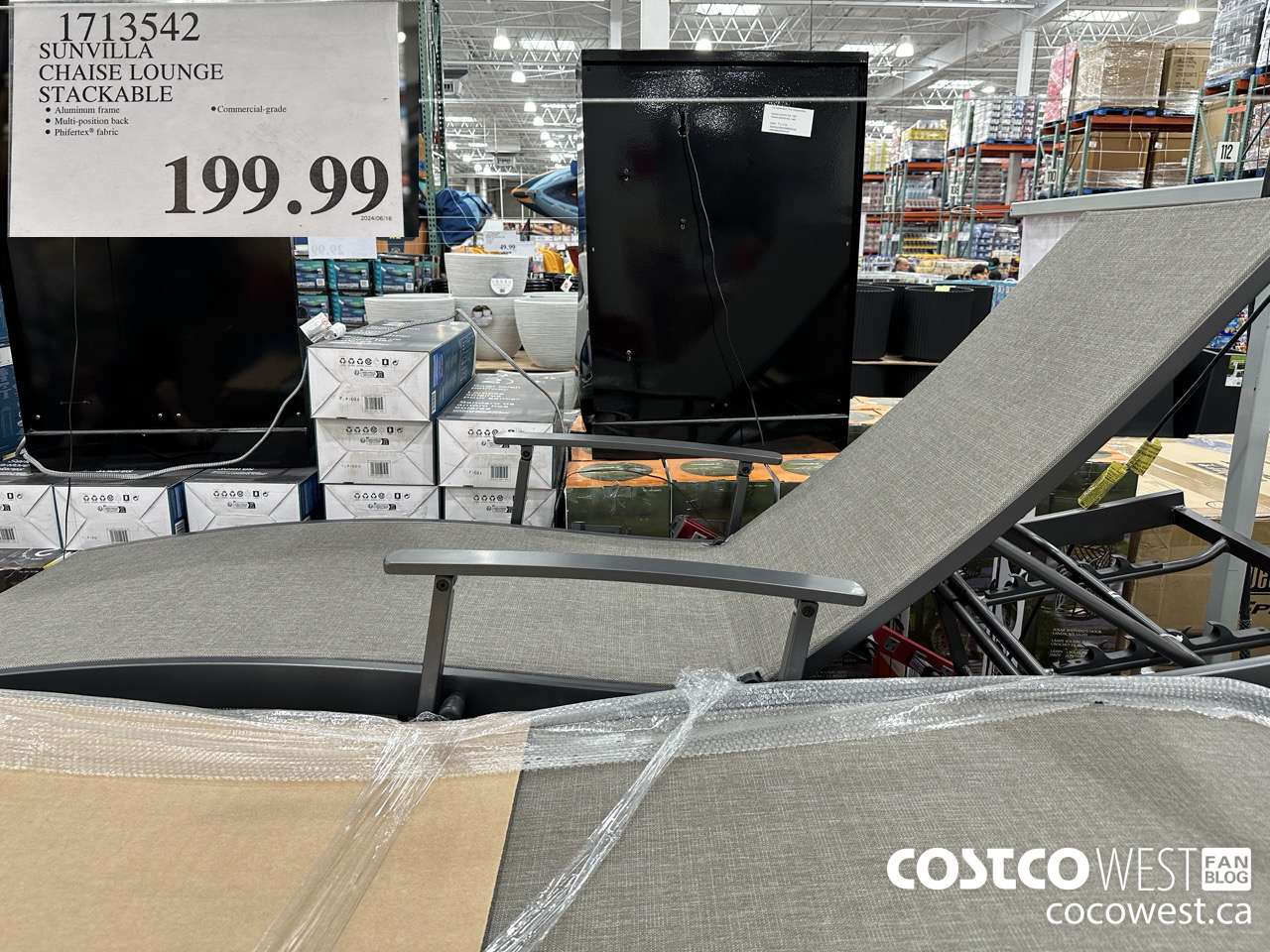 1713542 SUNVILLA CHAISE LOUNGE STACKABLE $199.99