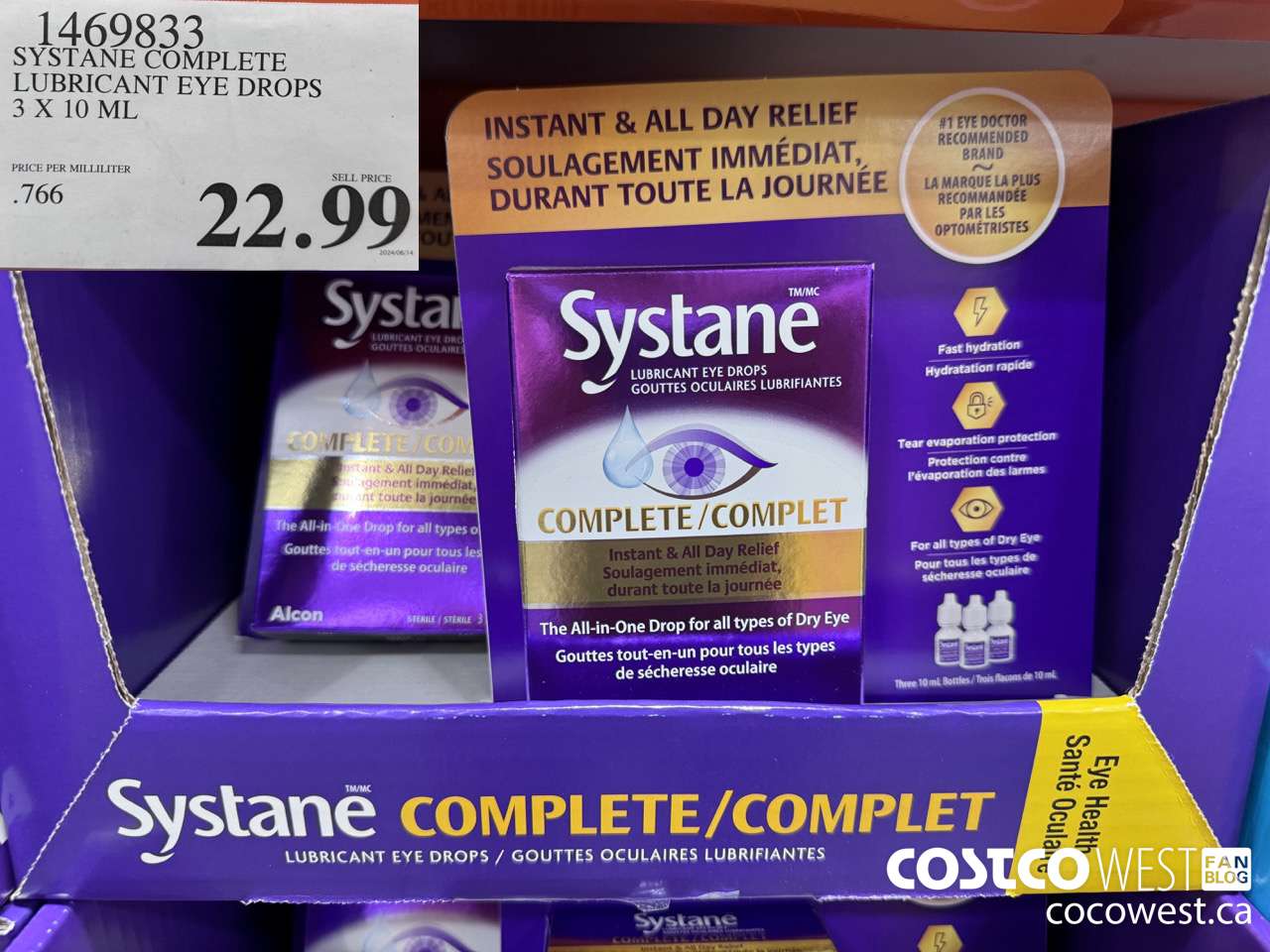 1469833 SYSTANE COMPLETE LUBRICANT EYE DROPS 3 X 10 ML $22.99