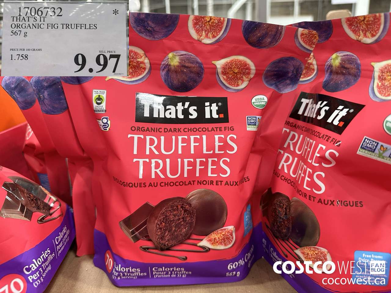 1706732 THAT'S IT ORGANIC FIG TRUFFLES 567 G $9.97
