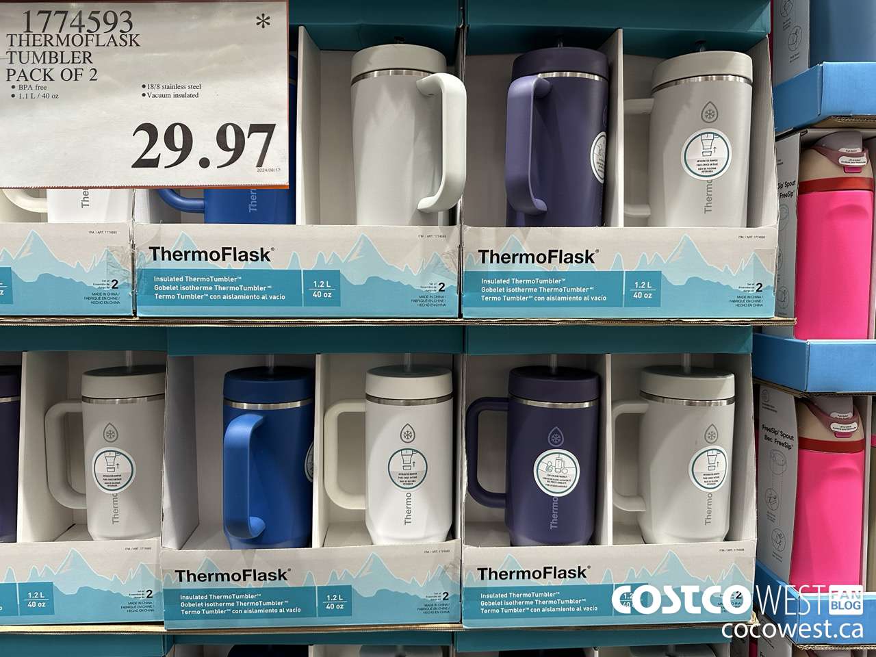 1774593 THERMOFLASK TUMBLER PACK OF 2 $29.97