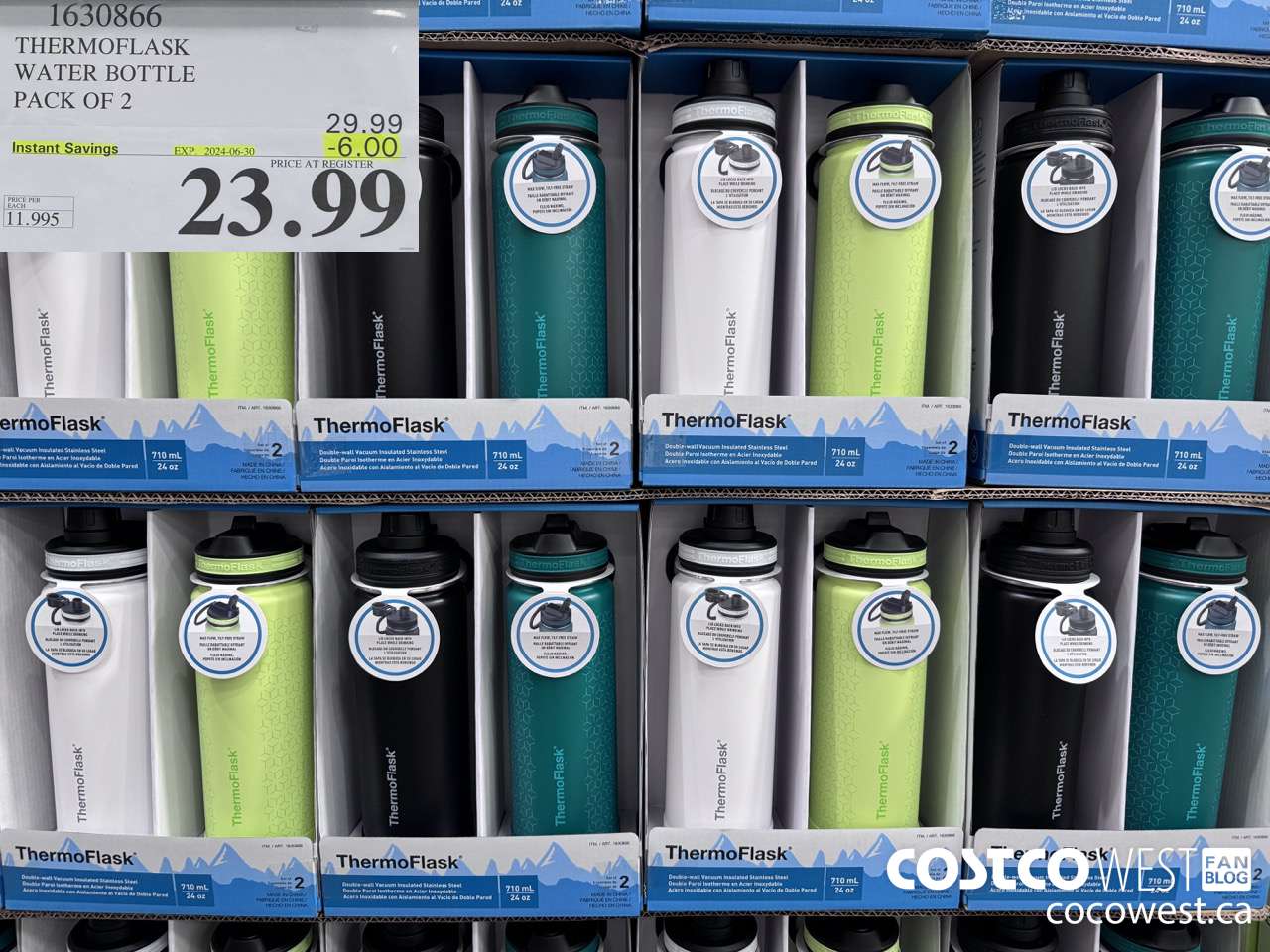 1630866 THERMOFLASK WATER BOTTLE 2 PACK ($6.00 INSTANT SAVINGS EXPIRES ON 2024-06-30) $23.99