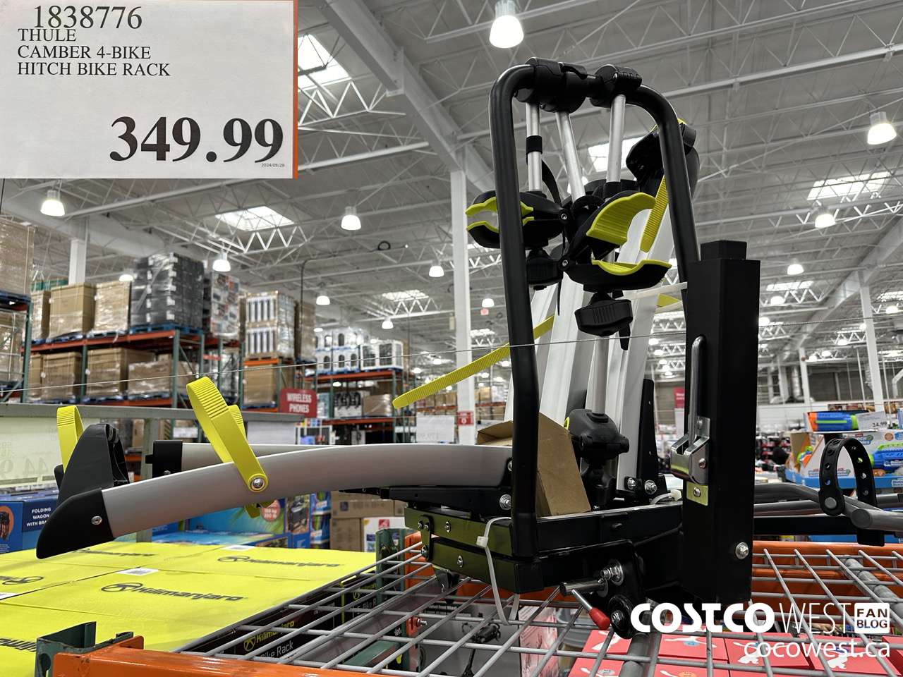 1838776 THULE CAMBER 4-BIKE HITCH BIKE RACK $349.99