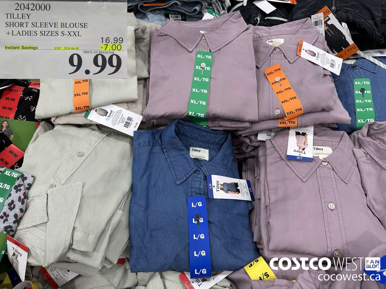 2042000 TILLEY SHORT SLEEVE BLOUSE LADIES SIZES S-XXL ($7.00 INSTANT SAVINGS EXPIRES ON 2024-06-09) $9.99