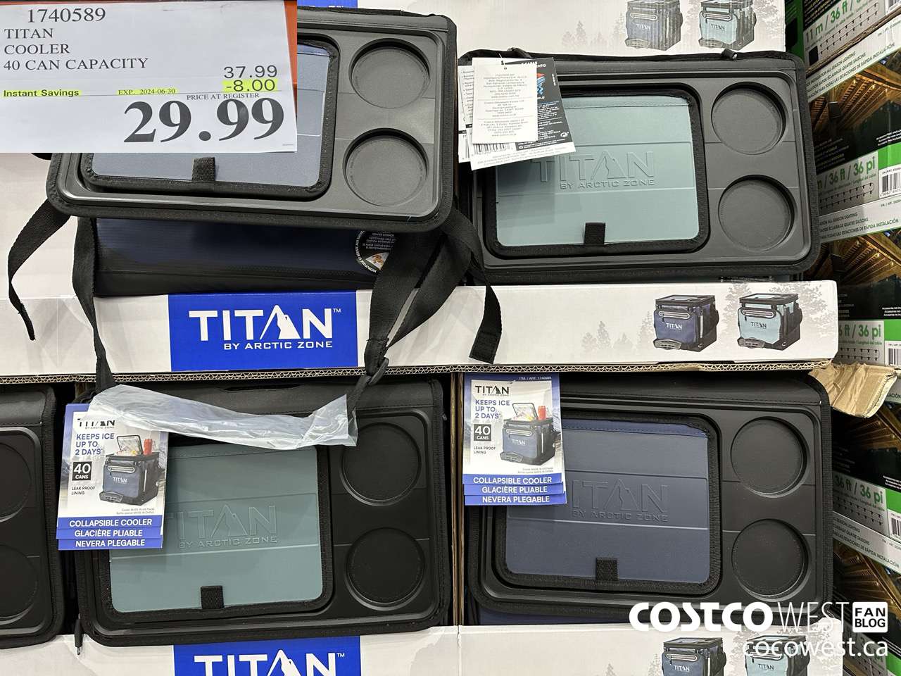 1740589 TITAN COOLER 40 CAN CAPACITY ($8.00 INSTANT SAVINGS EXPIRES ON 2024-06-30) $29.99