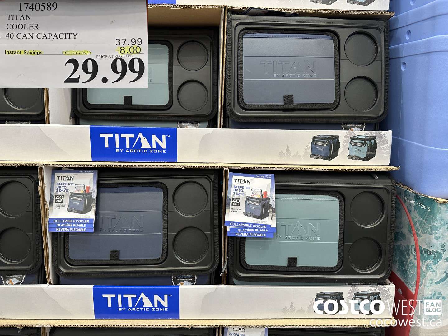 1740589 TITAN COOLER 40 CAN CAPACITY ($8.00 INSTANT SAVINGS EXPIRES ON 2024-06-30) $29.99