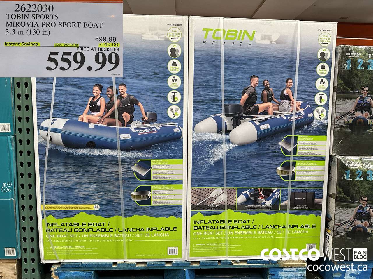 2622030 TOBIN SPORTS MIROVIA PRO SPORT BOAT 3.3 m (130 in) ($140.00 INSTANT SAVINGS EXPIRES ON 2024-06-30) $559.99