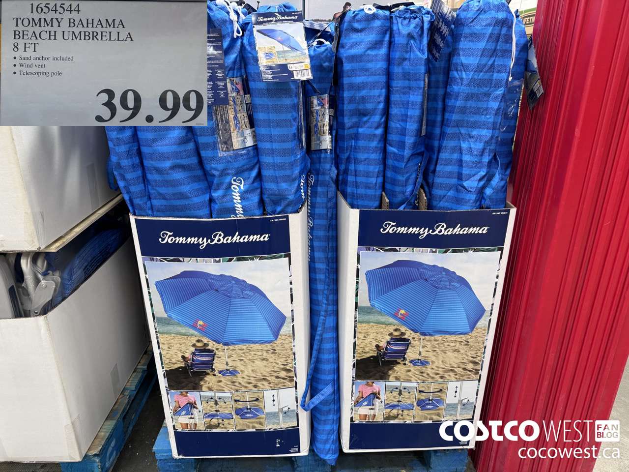 1654544 TOMMY BAHAMA BEACH UMBRELLA 8FT $39.99